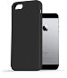 Telefon tok AlzaGuard Premium Liquid Silicone Case iPhone 5 / 5S / SE fekete tok - Kryt na mobil