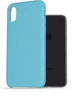 Kryt na mobil AlzaGuard Premium Liquid Silicone iPhone X / Xs modré - Kryt na mobil