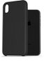Phone Cover AlzaGuard Premium Liquid Silicone Case for iPhone Xr Black - Kryt na mobil