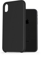 Telefon tok AlzaGuard Premium Liquid Silicone Case iPhone Xr fekete tok - Kryt na mobil