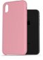 Phone Cover AlzaGuard Premium Liquid Silicone Case for iPhone Xr Pink - Kryt na mobil