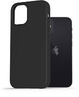 AlzaGuard Premium Liquid Silicone iPhone 12 mini čierne - Kryt na mobil