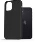 Telefon tok AlzaGuard Premium Liquid Silicone Case iPhone 12 mini fekete tok - Kryt na mobil