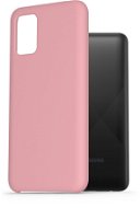 AlzaGuard Premium Liquid Silicone Case for Samsung Galaxy A02s Pink - Phone Cover