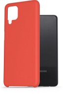 AlzaGuard Premium Liquid Silicone Samsung Galaxy A12 červené - Kryt na mobil