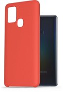 AlzaGuard Premium Liquid Silicone Case for Samsung Galaxy A21s Red - Phone Cover