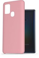 AlzaGuard Premium Liquid Silicone Case for Samsung Galaxy A21s Pink - Phone Cover