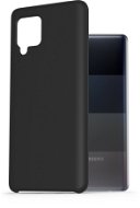 AlzaGuard Premium Liquid Silicone Case for Samsung Galaxy A42/A42 5G, Black - Phone Cover