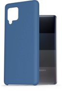 AlzaGuard Premium Liquid Silicone Case for Samsung Galaxy A42/A42 5G, Blue - Phone Cover
