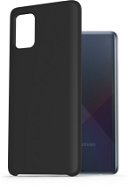 AlzaGuard Premium Liquid Silicone Case Samsung Galaxy A71 fekete tok - Telefon tok