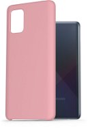 AlzaGuard Premium Liquid Silicone Case Samsung Galaxy A71 rózsaszín tok - Telefon tok