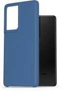 AlzaGuard Premium Liquid Silicone Case for Samsung Galaxy S21 Ultra 5G Blue - Phone Cover