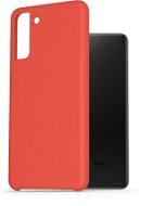 AlzaGuard Premium Liquid Silicone Case for Samsung Galaxy S21 + 5G red - Phone Cover