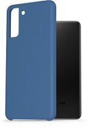 AlzaGuard Premium Liquid Silicone Case Samsung Galaxy S21+ 5G kék tok - Telefon tok