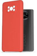 AlzaGuard Premium Liquid Silicone Case for Xiaomi POCO X3 Red - Phone Cover