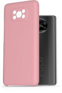 AlzaGuard Premium Liquid Silicone Case Xiaomi POCO X3 rózsaszín tok - Telefon tok