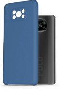 AlzaGuard Premium Liquid Silicone Case for Xiaomi POCO X3 Blue - Phone Cover