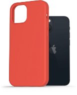 AlzaGuard Premium Liquid Silicone Case for iPhone 13 Mini, Red - Phone Cover