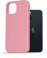 AlzaGuard Premium Liquid Silicone Case for iPhone 13 Mini, Pink - Phone Cover