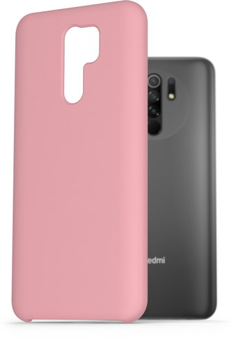 AlzaGuard Premium Liquid Silicone Case for Xiaomi Redmi 9 Pink - Phone Cover - Main image