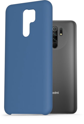 AlzaGuard Premium Liquid Silicone Case for Xiaomi Redmi 9 Blue - Phone Cover - Main image