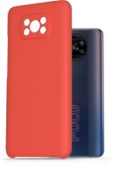 AlzaGuard Premium Liquid Silicone Case for POCO X3 Pro Red - Phone Cover