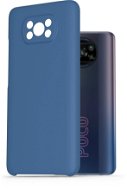 AlzaGuard Premium Liquid Silicone Case for POCO X3 Pro Blue - Phone Cover
