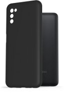 AlzaGuard Premium Liquid Silicone Case Samsung Galaxy A03s fekete tok - Telefon tok