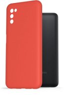 AlzaGuard Premium Liquid Silicone Case Samsung Galaxy A03s piros tok - Telefon tok