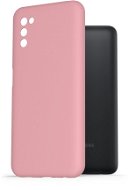 AlzaGuard Premium Liquid Silicone Case for Samsung Galaxy A03s Pink - Phone Cover