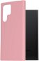 AlzaGuard Premium Liquid Silicone Case a Samsung Galaxy S22 Ultra készülékhez - rózsaszín - Telefon tok
