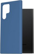 AlzaGuard Premium Liquid Silicone Case a Samsung Galaxy S22 Ultra készülékhez - kék - Telefon tok