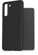 Phone Cover AlzaGuard Premium Liquid Silicone Case for Samsung Galaxy S21 FE black - Kryt na mobil