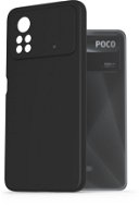 AlzaGuard Premium Liquid Silicone Case na POCO X4 Pro 5 G čierny - Kryt na mobil