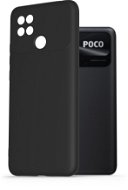 AlzaGuard Premium Liquid POCO C40 fekete szilikon tok - Telefon tok