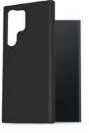 AlzaGuard Premium Liquid Samsung Galaxy S23 Ultra 5G fekete szilikon tok - Telefon tok