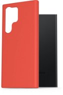 AlzaGuard Premium Liquid Silicone Case for Samsung Galaxy S23 Ultra 5G red - Phone Cover