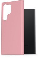 AlzaGuard Premium Liquid Samsung Galaxy S23 Ultra 5G rózsaszín szilikon tok - Telefon tok