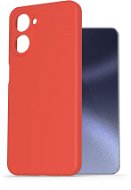 Phone Cover AlzaGuard Premium Liquid Silicone Case for Realme 10 red - Kryt na mobil