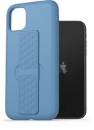 AlzaGuard Liquid Silicone Case mit Ständer für iPhone 11 - blau - Handyhülle