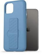 AlzaGuard Liquid Silicone Case mit Ständer für iPhone 11 Pro - blau - Handyhülle