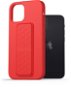 AlzaGuard Liquid Silicone Case with Stand iPhone 12 mini piros tok - Telefon tok