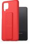 AlzaGuard Liquid Silicone Case mit Ständer für Samsung Galaxy A12 - rot - Handyhülle