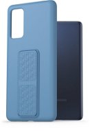 AlzaGuard Liquid Silicone Case with Stand Samsung Galaxy S20 FE kék tok - Telefon tok