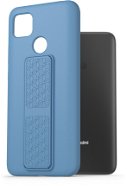 AlzaGuard Liquid Silicone Case with Stand for Xiaomi Redmi 9C Blue - Phone Cover