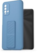 AlzaGuard Liquid Silicone Case with Stand Xiaomi Redmi 9T kék tok - Telefon tok