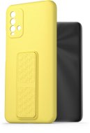 AlzaGuard Liquid Silicone Case with Stand for Xiaomi Redmi 9T Yellow - Phone Cover