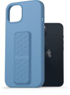 AlzaGuard Liquid Silicone Case with Stand for iPhone 13 Blue - Phone Cover