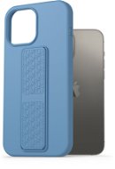 AlzaGuard Liquid Silicone Case mit Ständer für iPhone 13 Pro Max - blau - Handyhülle