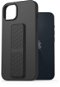 AlzaGuard Liquid Silicone Case with Stand tok az iPhone 14 Plus készülékhez - fekete - Telefon tok